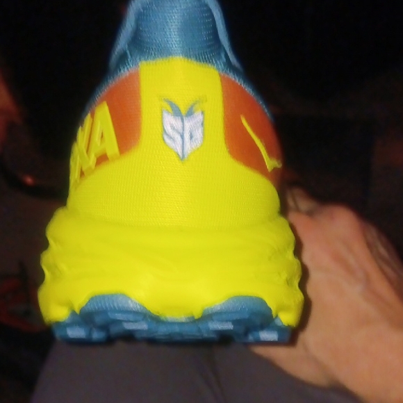 HOKA SpeedGoat  Running Shoes - Blue, Yellow, And Orange - Picture 3 of 4